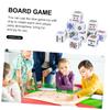 COSMEVIVI 16Pcs White Poker Dice Acrylic Game Dice for Party Game Props Chips and Travel Use view 2