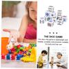 COSMEVIVI 16Pcs White Poker Dice Acrylic Game Dice for Party Game Props Chips and Travel Use view 4