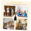 Abaodam Beginner Guitar for Strings Mini Acoustic Model for Small Hands Educational Musical for Preschoolers Safe Smooth Finish Learning Instrument Gift Random Color view 3