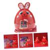 VICASKY Ceramic Zodiac Rabbit Piggy Bank Year Rabbit Money Jar with Lovely Bunny Design for Home Office Decoration Gift Box Included view 2