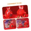 VICASKY Ceramic Zodiac Rabbit Piggy Bank Year Rabbit Money Jar with Lovely Bunny Design for Home Office Decoration Gift Box Included view 3