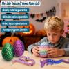 Pixnest 3D Printed Dragon Egg,11.8 Inch Articulated Crystal Animals, Printer Glowing Dragon Snake Eggs Toy (3D Printed Dragon -3pcs) view 3