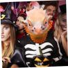 Beaupretty Cute Lizard Animal Head Mask Halloween Party Costume Accessory Latex Reusable Photo Prop for Cosplay and Festive Events view 3