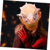 Beaupretty Cute Lizard Animal Head Mask Halloween Party Costume Accessory Latex Reusable Photo Prop for Cosplay and Festive Events view 4