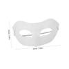 Abaodam 10pcs DIY Blank Paper Art Masks for Masquerade Party Half Face Pulp Masks for Halloween Cosplay Birthday Wedding and Festival Decoration view 2