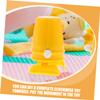 COOLHIYA 8pcs Yellow Clockwork Robot Movement Parts Plastic DIY Craft Accessories for Handmade Educational Wind Up Walking Legs Mechanism for Projects view 2