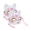 BESPORTBLE 2pcs Unique Fox Half Masks Lightweight Comfortable Masquerade Party Props for Halloween Cosplay Costume Balls and Music Festivals view 1