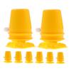 Gogogmee 8pcs Yellow Wind Up Robot Plastic Movement DIY Craft Accessories for Clockwork Walking Mechanism Handmade Repair Parts for Clay and Snowflake Mud view 1