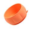 VANZACK Silicone Suction Bowl for Pumpkin Shaped Food Grade Tableware with Non Slip Base Round Edges for Safe Feeding Easy to Clean and Heat Resistant Orange view 1