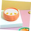 VANZACK Silicone Suction Bowl for Pumpkin Shaped Food Grade Tableware with Non Slip Base Round Edges for Safe Feeding Easy to Clean and Heat Resistant Orange view 2