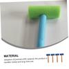 LALADEFIEE 4pcs Lightweight Foam Hammer for Epe Material Hammer Props Safe Party Activity Tools for Boys and Easy Assembly Playset Random Color view 2