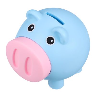 Abaodam Cute Piggy Bank for Blue Coin Storage Box Easy to Use Money Bank for Boys and Teaching Saving Habit Gift