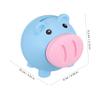 Abaodam Cute Piggy Bank for Blue Coin Storage Box Easy to Use Money Bank for Boys and Teaching Saving Habit Gift view 2