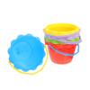 BCOATH 5Pcs Sand Bucket Lightweight Portable Handle Childrens Beach Pail for Creative Seaside Play and Sandbox Fun Random Color view 1