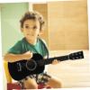 Beaupretty Acoustic Guitar for Beginners Mini Guitar with Balanced Sound and Safe Finish Music Boys Black Random Color view 2