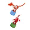 Gogogmee 2pcs Wooden Dinosaur Rocking Animal Shaped Playthings Natural Wood Safe Sturdy Desktop Ornaments for Boys Random Color view 1