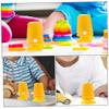 BESPORTBLE 8pcs Yellow Clockwork Robot DIY Accessories Plastic Movement Parts for Handmade Crafts Wind Up Walking Mechanism for Clay Pearl Mud Snowflake Mud DIY and Repair view 3