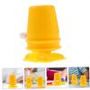 BESPORTBLE 8pcs Yellow Clockwork Robot DIY Accessories Plastic Movement Parts for Handmade Crafts Wind Up Walking Mechanism for Clay Pearl Mud Snowflake Mud DIY and Repair view 4