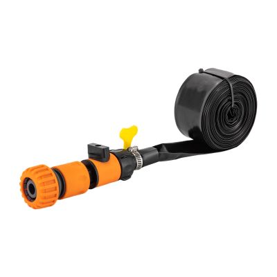 49ft Trampoline Sprinkler PVC Sprinkler Hose Outdoor Trampoline Backyard Water Park Fun Summer Toys for Kids, Orange