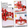 ifundom 2pcs Train Track Bridges with Bridge Support for Model Railroad Layouts Smooth Surface Easy Assembly and Safe Accessory for Boys view 2