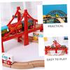 ifundom 2pcs Train Track Bridges with Bridge Support for Model Railroad Layouts Smooth Surface Easy Assembly and Safe Accessory for Boys view 3