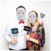 Abaodam 9pcs DIY Paintable White Masks Lightweight Pulp Masquerade Cosplay Props for Men Women Party Decoration Crafts for Halloween Carnival Role Playing view 2