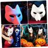 Abaodam Fox Mask White Blank DIY Paintable Face Mask for Halloween Cosplay Party Accessory Creative Costume Prop for Women and Easy to for Masquerade and Special Events view 4