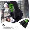 BESPORTBLE Scary Halloween Witch Mask for Party Cosplay Creepy Green Masquerade Accessory Horror Costume Prop for Halloween and Costume Events view 2
