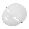 BCOATH DIY Paintable Fox Mask Unpainted PVC Fox Shaped Cosplay Mask for Halloween Masquerade Party Matte White Blank Face with Eye Soft Material Includes Fixed Red view 1
