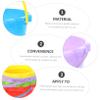 Abaodam 5Pcs Plastic Sand Buckets for Lightweight Portable Sand Holders Playset for Boys Random Color view 3