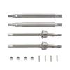 RC Car Transmission Shaft For TRX-4M 1/18 RC Crawler Car Upgrade Parts Metal Front Rear Drive Shaft CVD Driveshaft Transmission Shaft Dogbones RC Car Accessories(Silver) view 2