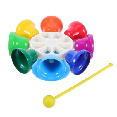 BESPORTBLE Musical Knocking Bell Tone Educational Percussion Instrument for Bright Colors Melodious Sound Enhances Creativity Concentration and Listening Skills