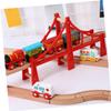 KOMBIUDA 2pcs Simulation Train Bridge Model Railway Track Accessories Flexible Assembly Decorative for Party Backyard Playset view 3