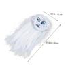 Beaupretty Scary White Hair Witch Mask for Halloween Party Ghost Festival Cosplay Costume Prop for Ladies with Horror Design view 2