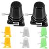 PHENOFICE 8pcs Clockwork Robot Movement Mechanism DIY Windup for Clay Making Playthings Creative Handcraft with Yellow White Green Black Components view 1