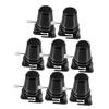 CORHAD 8pcs DIY Clockwork Plastic Movement Kit for Handmade Replaceable Wind Up Mechanism for Craft Projects Educational Robot Accessories Black view 1