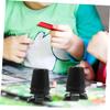 CORHAD 8pcs DIY Clockwork Plastic Movement Kit for Handmade Replaceable Wind Up Mechanism for Craft Projects Educational Robot Accessories Black view 3