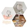 Abaodam 2Pcs Transparent Crystal Globes with Flat Base Decorative World Map Desk Ornaments for Office Home Desktop Display Stable Standing Festive Gift view 3