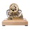 Mini Atkinson Differential Opposed Piston Gas Engine Model - Brass/Stainless Steel Retro Desktop Collectible, DIY Hobby Gift for Mechanical Enthusiasts view 2