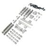 For MN For MN82 LC79 Metal Transmission Drive Shaft Front Rear Shock Absorber Rod Kit RC Car Parts Accessories Replacemen And Repair RC Car Upgrade Part(Silver) view 1