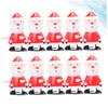 Wakauto 10pcs Santa Claus Wind Up Clockwork Christmas Party Favors for Bulk Stocking Stuffers Safe Smooth Funny Decorations view 2