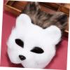 Abaodam 2pcs Realistic Furry Fox Masks with Elastic Band for Comfortable Fit Soft Lightweight Animal Costume Masks for Masquerade Halloween Party and Cosplay Events view 2
