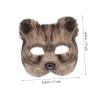 Abaodam 2pcs Realistic Furry Fox Masks with Elastic Band for Comfortable Fit Soft Lightweight Animal Costume Masks for Masquerade Halloween Party and Cosplay Events view 3