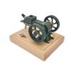 Mini Four-Stroke Gasoline Engine Model Kit, Brass Stainless Steel on Wood Base, Desktop Collectible Gift for Adults & Hobbyists view 2