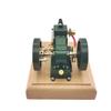 Mini Four-Stroke Gasoline Engine Model Kit, Brass Stainless Steel on Wood Base, Desktop Collectible Gift for Adults & Hobbyists view 4