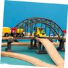 Abaodam 2pcs Little Train Track Bridge with Rounded Smooth Surface for Flexible Railway Scene Assembly Stable and Break Resistant Train Accessories view 2
