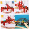 FOYTOKI 2pcs Train Track Bridges Replacement Model Bridge DIY Assembly for Compatible Railway Accessories view 2