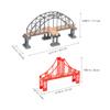FOYTOKI 2pcs Train Track Bridges Replacement Model Bridge DIY Assembly for Compatible Railway Accessories view 4