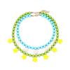 ZYIBPMSJKQCFK Bohemian Multi Layered Bead Flower Pendant Handmade Necklace,multicolour,57.5+7cm view 1