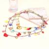 ZYIBPMSJKQCFK Bohemian Multi Layered Heart Shaped Chili Starfish Knotted Necklace,multicolour,78cm view 2